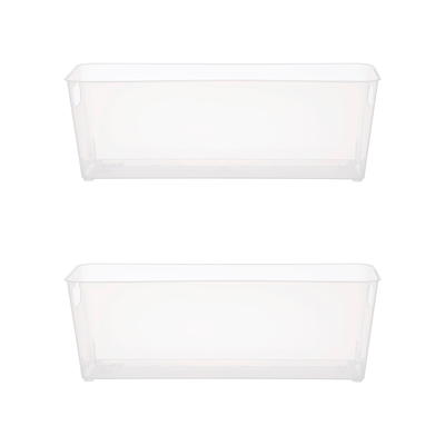 Bathroom Organizer Bin With Handles Clear - Brightroom™ : Target