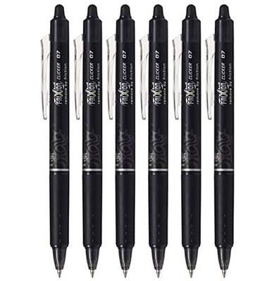 Pilot, FriXion Ball Erasable & Refillable Gel Ink Pens, Fine Point 0.7 mm,  Pack of 12, Black