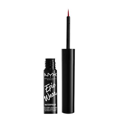 NYX Professional Makeup Epic Wear Liquid Liner, Long-Lasting Waterproof  Liquid Eyeliner, Red - Yahoo Shopping