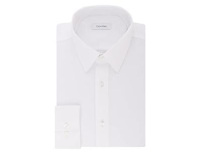 Calvin Klein Men's Dress Shirt Regular Fit Non Iron Stretch Solid