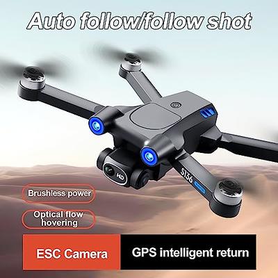  GPS Drone with 4K dual Camera for Adults, Professional Drones  with Brushless Motor, 60 Mins Long Flight Time, Auto Return Home, Follow  Me, Optical Flow Positioning, RC Quadcopter for Beginners 