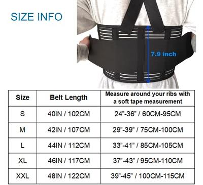 L)Adjustable Broken Rib Brace Elastic Chest Wrap Belt Unisex Men Women