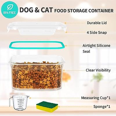 ikitchen 3 Pack Airtight Dog Food Storage Containers, Cat Food Storage  Containers, Pet Food Storage Containers with Measuring Cup & Sponge,  Heavy-Duty Seal & Lid, Waterproof Insectproof((1L+2L+3.5L) - Yahoo Shopping