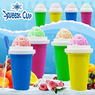 Slushie Maker Cup, Smoothie Silicon Cup, Frozen Magic Squeeze Cup