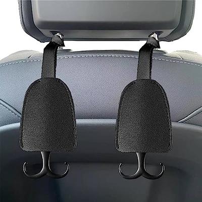 2 in 1 Car Headrest Hidden Hook, 2 in 1 Car Seat Hooks with Phone Holder,  multi-function Headrest Purse Holder for Car, 360° Rotation Headrest Hooks,  Universal Car Hooks2pcs ( Color : Silver )