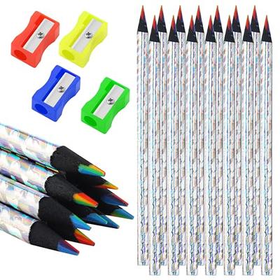 SANAKONG 7 Color in 1 Rainbow Colored Pencils, Rainbow Pencil for Kids,  Black Wooden Colored Pencil Multi Colored Pencils Bulk, Fun Gifts for Kids  Adults, Art Drawing, Pre-sharpened (12) - Yahoo Shopping