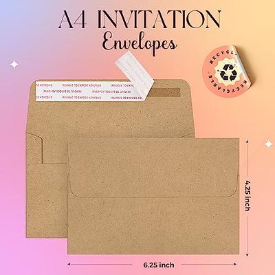 Eupako 5x7 Envelopes Self Seal 100 Pack White A7 Envelopes Kraft Paper  Envelo
