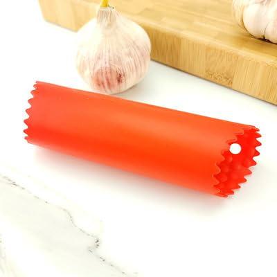 1pc Rose Red Garlic Press Mincer And Ginger Grinder