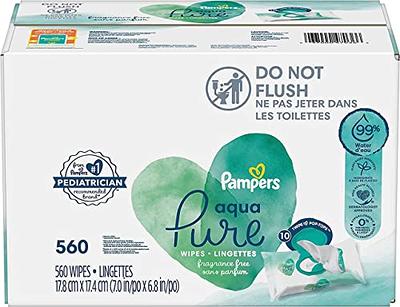 Pampers Aqua Pure Baby Wipes 6X Flip-Top Packs 336 Wipes (Select for More  Options) 