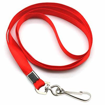 Lanyards Bulk 50 Pack Lanyards for ID Badges Kids Lanyard with Clips Swivel Hook