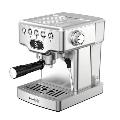 Chefman 1.8L Barista Pro Espresso Machine, Stainless Steel