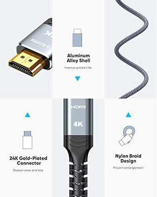 Highwings Mini HDMI to HDMI Cable 10FT, 4K 60Hz High Speed HDMI to Mini  HDMI Cable Male Bi-Directional 2.0 Cord, for HDTV, Tablet, Camera and
