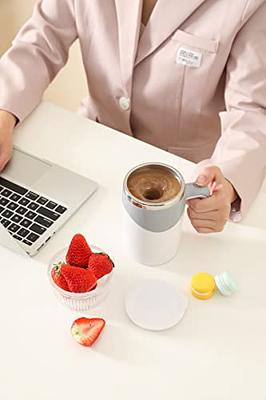 Self Stirring Coffee Mug - Automatic Mixing Stainless Steel Cup - to Stir Your Coffee, Tea, Hot Chocolate, Milk, Protein Shake, Bouillon, etc. 