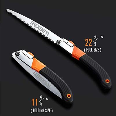 REXBETI Folding Saw, Heavy Duty 11 Inch Extra Long Blade Hand Saw for Wood  Camping, Dry Wood Pruning Saw With Hard Teeth, Quality SK-5 Steel - Yahoo  Shopping