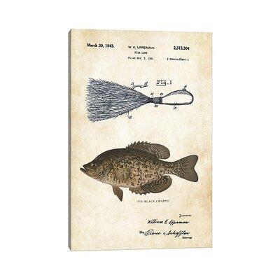 Brown Trout Fishing Lure by Patent77 - Wrapped Canvas Graphic Art - Yahoo  Shopping