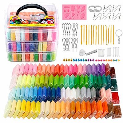 ifergoo Polymer Clay, Modeling Clay for Kids DIY Starter Kits, 50 Color  Oven Baked Model Clay, Non-Toxic, Non-Sticky, with Sculpting Tools, Ideal  Gift