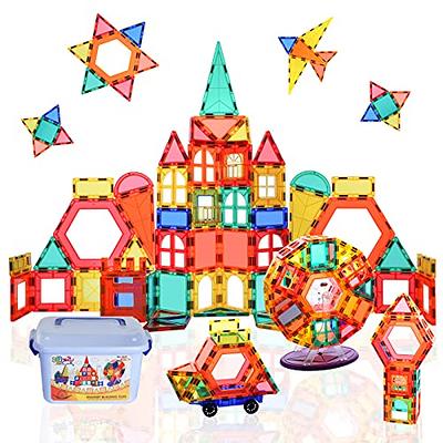Magnetic Blocks - Magnetic Toys for Toddlers Kids Magnetic Building Blocks  Preschool Magnet Set Magnetic Stem Toys 70 Pieces