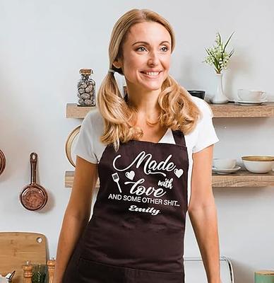 Personalized Apron Mom's Kitchen Apron Custom Apron -   Personalized  mother's day gifts, Personalized aprons, Custom aprons