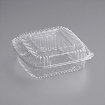 8 x 8 x 3 Clear Hinged Plastic Clamshell - Take out Containers