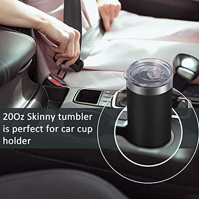 Double Wall Vacuum Insulated Stainless Steel Slim Tumbler with