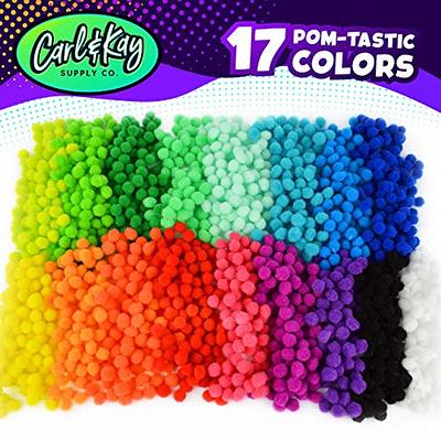 1800 Pieces - Small Pom Poms Balls for Craft Supplies - Assorted Colored  Fuzzy Pompoms - Mini 1 cm Size - Yahoo Shopping