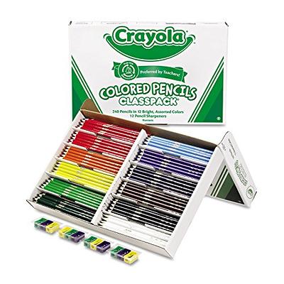 Crayola 684112 12 Assorted Short Barrel 3.3mm Colored Pencils