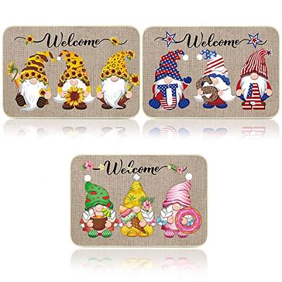 Hello Summer Gnomes Coir Outdoor Doormat