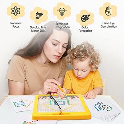 Large Magnetic Drawing Board for Toddlers, Large Doodle Board with Magnetic  Pen & Beads, Magnetic Dot