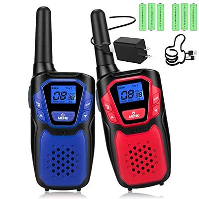 Walkie Talkies, NXGKET 4 Pack Long Range 22 Channel Two-Way Radios with  Rechargeable Batteries and USB Charger - For Adults, Biking, Camping, Hiking