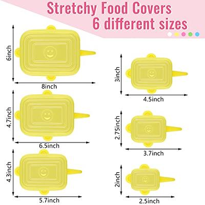 Guvvie 5 Pack Heat Resistant Microwave Cover - Various Sizes Resuable  Silicone Suction lids for Gifts,fits Bowls,Cups,Plates, Pots,Pans-Microwave