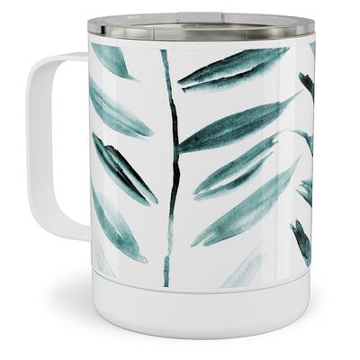 Tropical Leaf Clear Coffee Mug