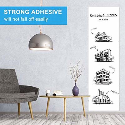Dry Erase Whiteboard Paper Large White Board Stickers for Wall 8x4ft Dry Erase Paper Roll with Adhesive Backing Perfect Replacement for White