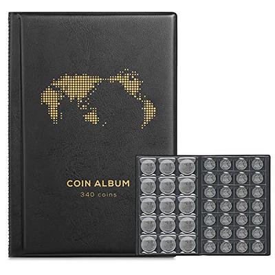 Coin Collection Book Holder for Collectors, 200 Pockets Coins Collecting  Album & 30 Sleeves Paper Money Display Storage Case for Coin Currency Collection  Supplies (42 Pockets) - Yahoo Shopping