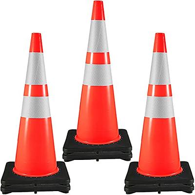 CYEAH 2 Pack 28 Inch Collapsible Traffic Safety Cones, Multi