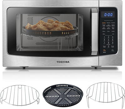 Commercial Chef 1.3 Cu. ft. 1000-Watt Countertop Microwave Oven Stainless Steel