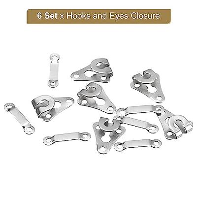 uxcell 6Set Sewing Hooks and Eyes Closure Set for Trousers, Stainless Steel  Clothing Fasteners for Pants Skirt Dress Sewing DIY Craft (14mmx18mm,  Silver Tone) - Yahoo Shopping