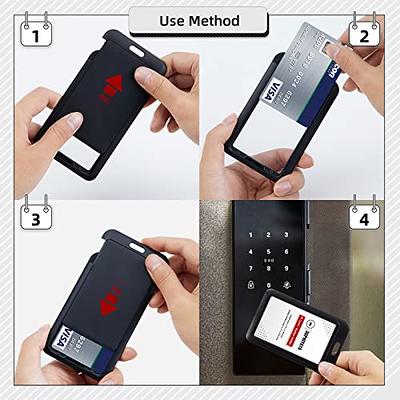  Teskyer ID Badge Holder with Retractable Lanyard, 4 Card Slots ID  Card Holder with Zipper Pocket, Easy Swipe ID Holder for Work ID, School ID,  Metro Card and Access Card 