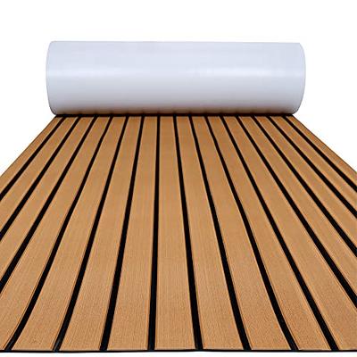 FOCEAN Boat Flooring EVA Foam Boat Decking Faux Teak Marine