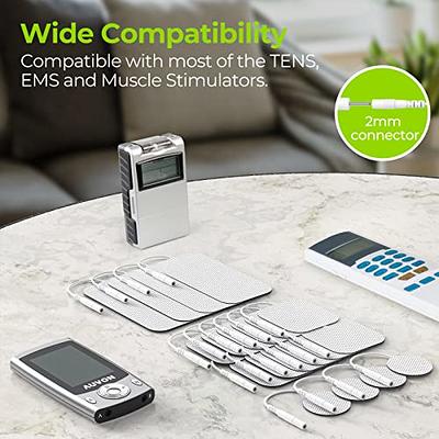 AUVON TENS Unit Dual Channel EMS Muscle Stimulator for Pain Relief