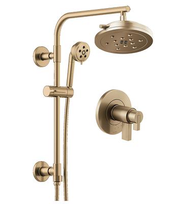 Brizo BSS-Litze-T60035-SC Litze Thermostatic Shower Column Shower System  with Shower Head and Hand Shower Less Handles - Rough-in Valve Included  Luxe - Yahoo Shopping