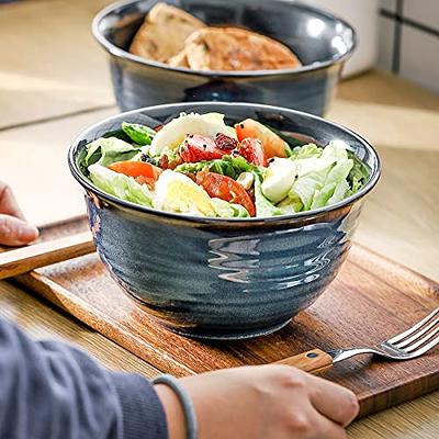 Bowl Glass Bowls Soup With Salad Cereal Serving Lid Dessert Pasta