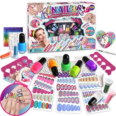 for Girls Ages 8-12 Gifts for 7 8 9 10 11 Year Old Girls, Kids Nail Polish  Set for Girls 10-12 Years Old Birthday Gift Ideas Nail Art Kit for Kid Girls