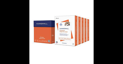 Hammermill Laser Print Perforated 8.5 x 11 28/70 White Paper 500  sheets/ream, Multipurpose Copy Paper