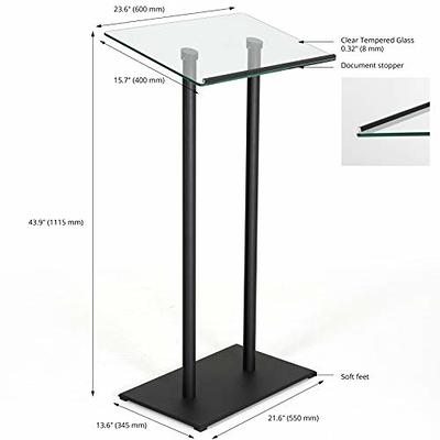  M&T Displays Ergonomic Black Adjustable Under Desk