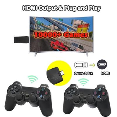  Wireless Retro Game Console,Retro Game Stick 4K,Nostalgia Stick  Game,4K HDMI Output,Plug and Play Video Game Stick Built in 10000+ Games,9  Classic Emulators, with Dual 2.4G Wireless Controllers(64G) : Toys & Games