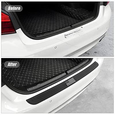 Rear Bumper Protector Guard, Universal Black Scratch-Resistant Trunk Door  Entry Guards Trunk Rubber Protection Strip 