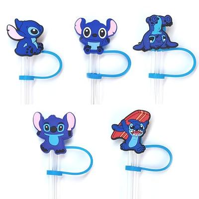 Straw Topper 6pcs Animal Straw Set Gift Toppers Silicone Straw