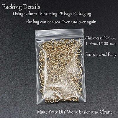 200pcs Small Tiny Mini Eye Pins Eyepins Hooks Eyelets Screw