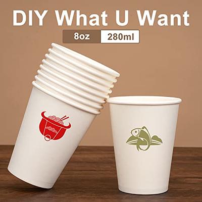 Disposable Coffee Cup, Coffee Cups 8oz Paper, Party Supplies, Drinking  Cup
