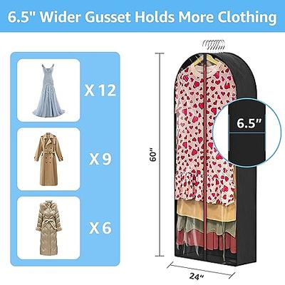 MONOMARK 60 Dress Bags for Gowns Long, Garment Bags for Hanging Clothes,  6.5 Gussetes Dress Garment Bag, Clear Foldable Long Dress Bag for Closet  Storage and Travel, 3 Pack - Yahoo Shopping